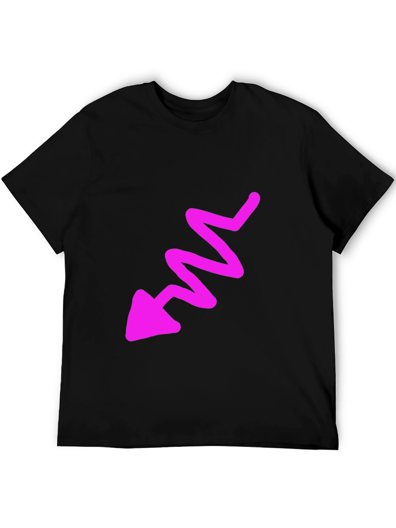 Funky Arrow Graphic Tee - Mens Black T-Shirt