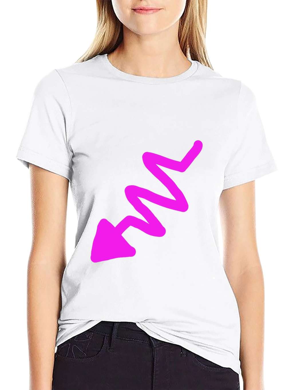 Funky Arrow Graphic Tee - Mens Black T-Shirt