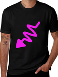Funky Arrow Graphic Tee - Mens Black T-Shirt