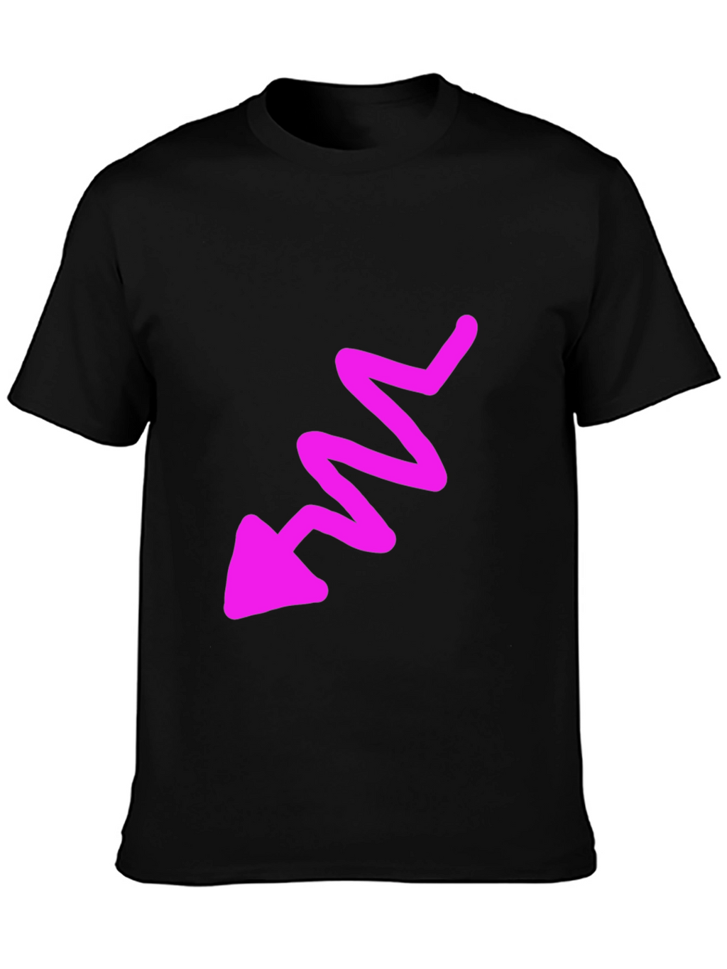 Funky Arrow Graphic Tee - Mens Black T-Shirt