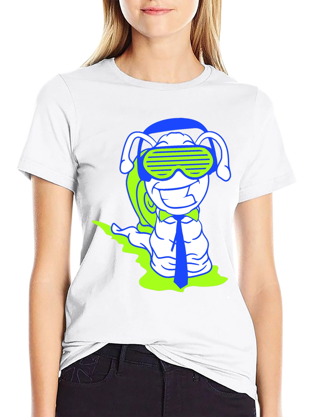 DJ Snail Graphic Tee - Black Cotton T-Shirt