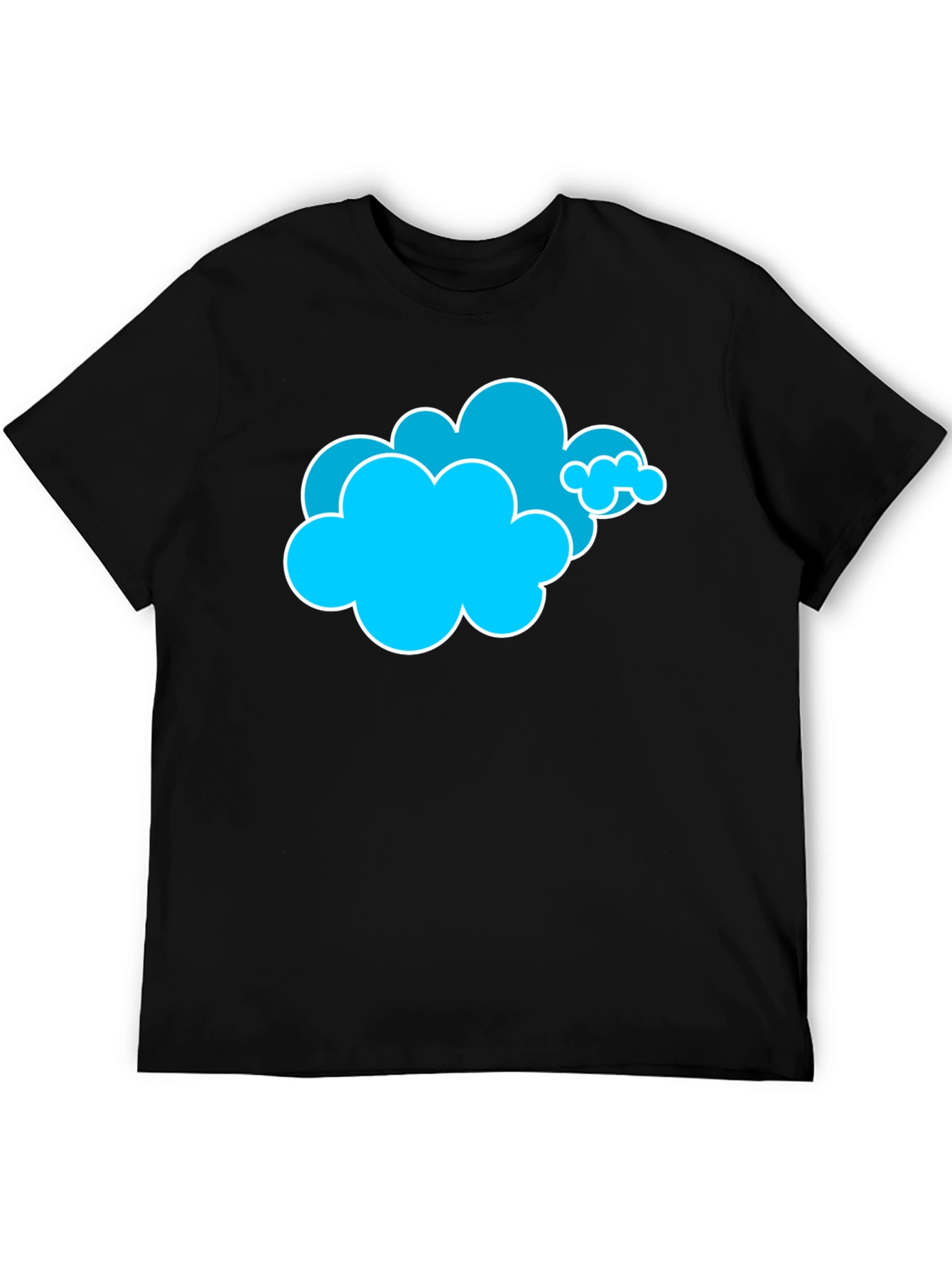 Cloud Graphic T-Shirt - Black Cotton Tee