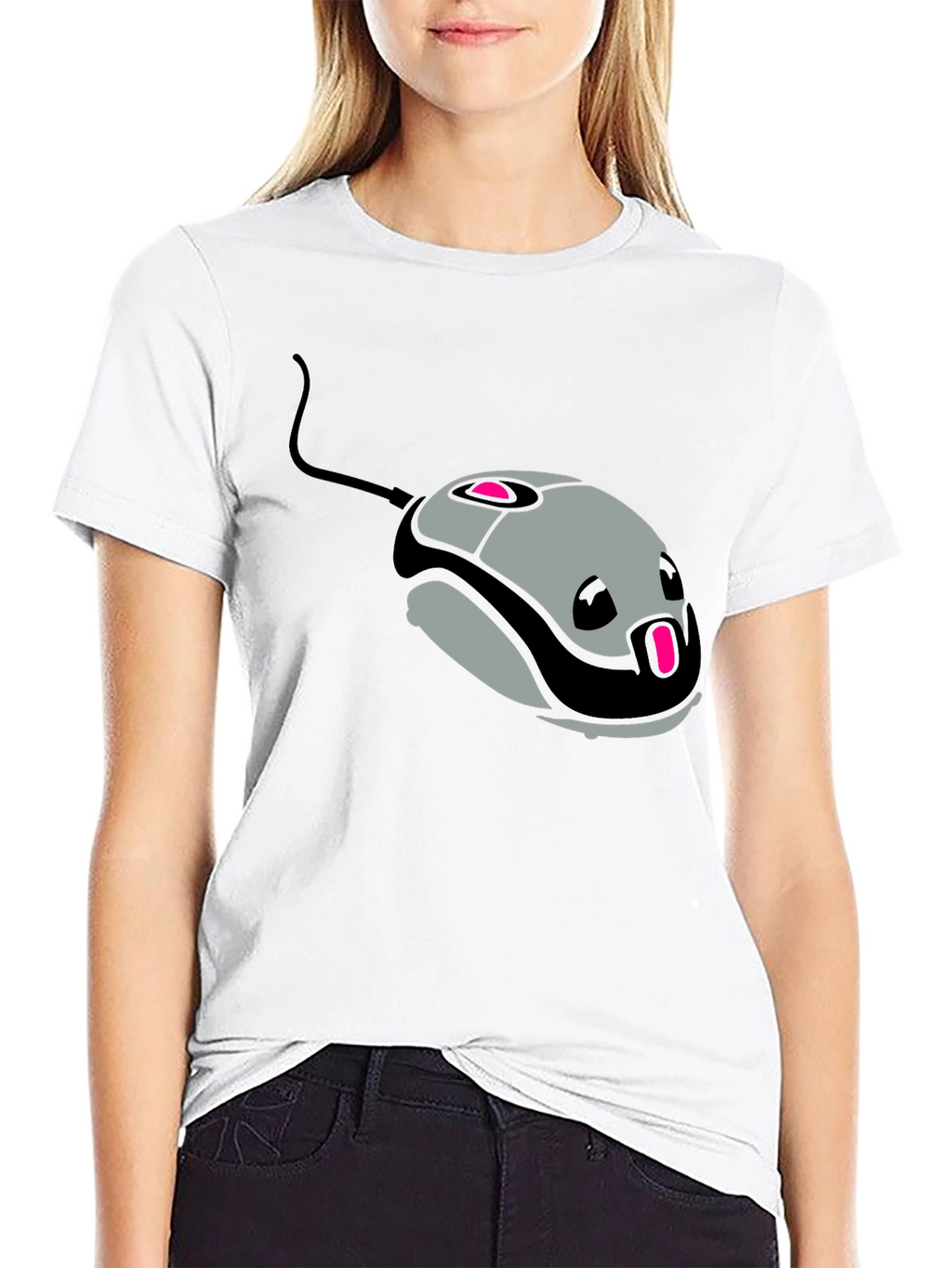 Retro Mouse Graphic T-Shirt - Gamer Style