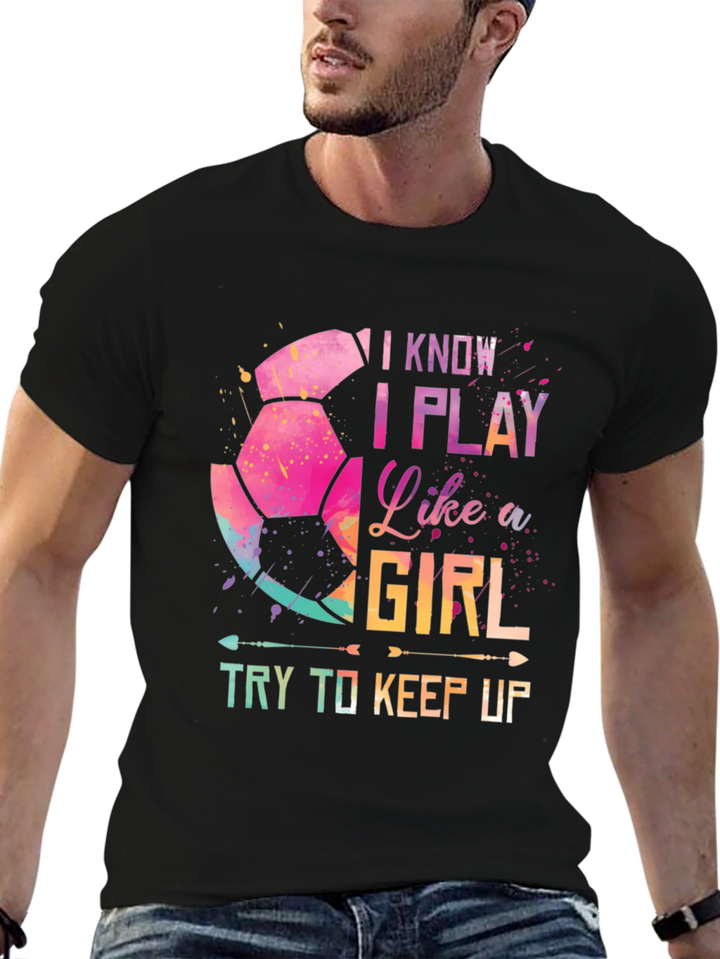 I Play Like A Girl Soccer Graphic Tee