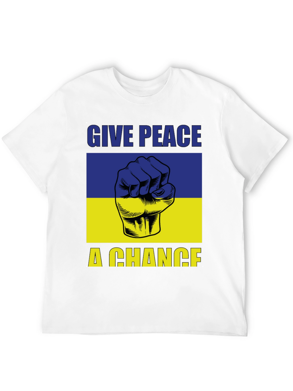 Give Peace a Chance Ukraine Flag T-Shirt