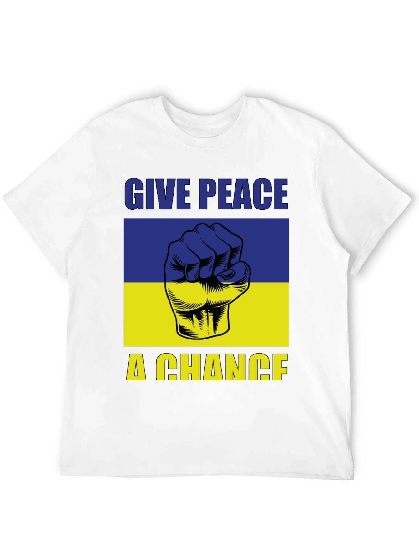 Give Peace a Chance Ukraine Flag T-Shirt