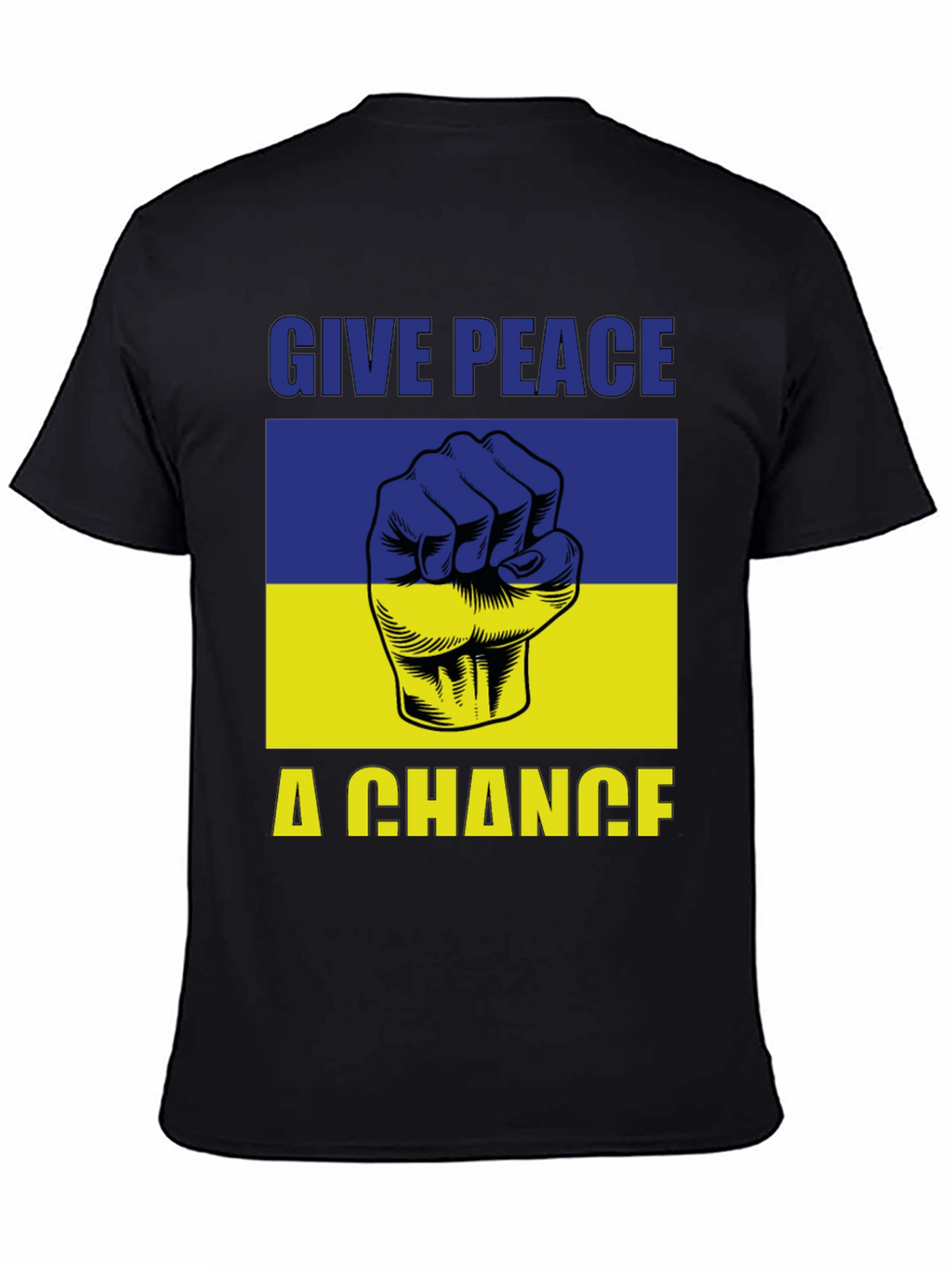 Give Peace a Chance Ukraine Flag T-Shirt