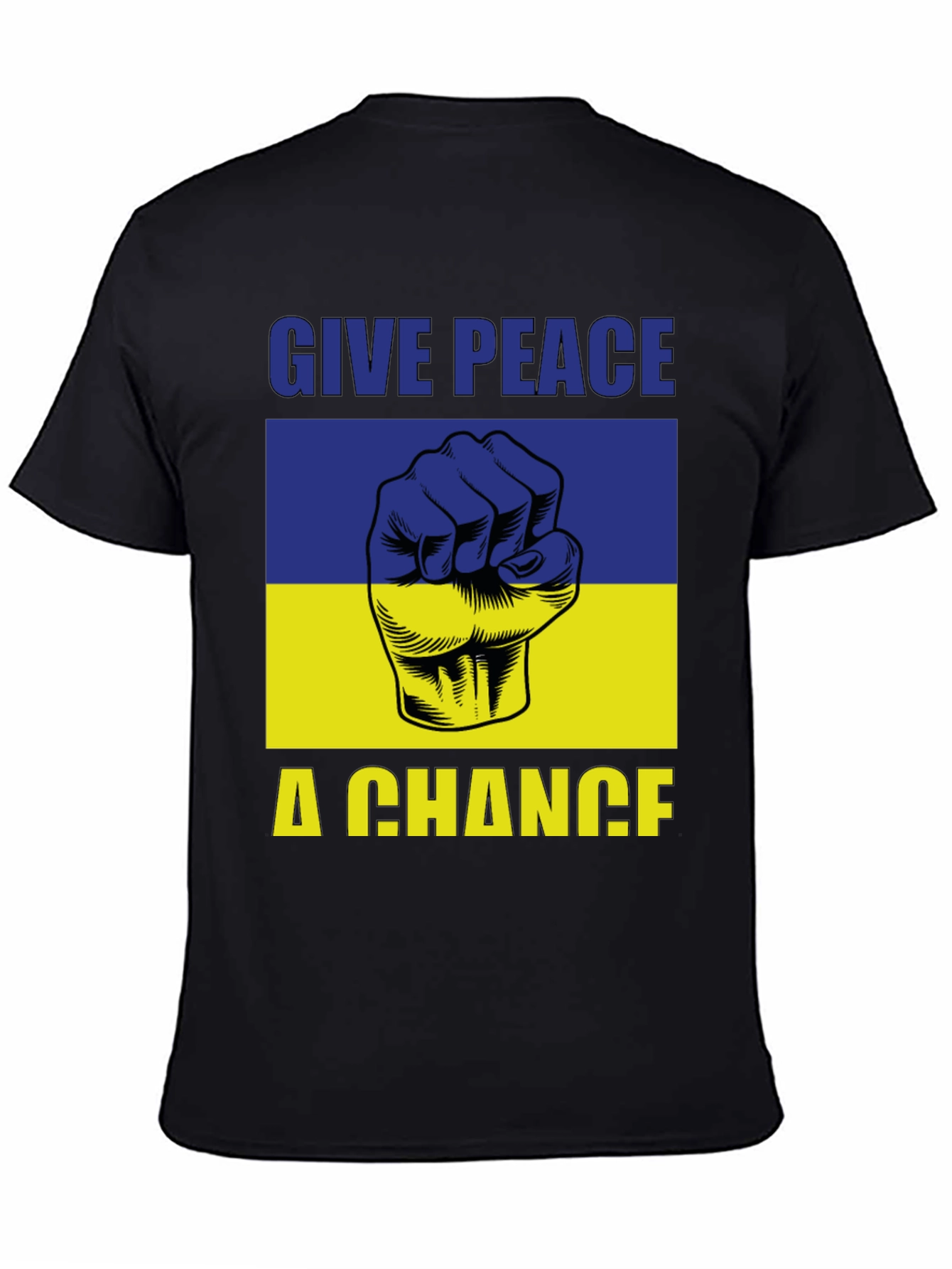Give Peace a Chance Ukraine Flag T-Shirt