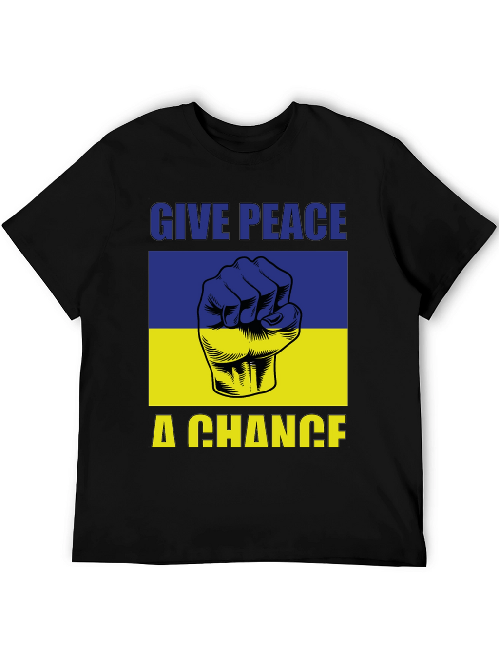 Give Peace a Chance Ukraine Flag T-Shirt