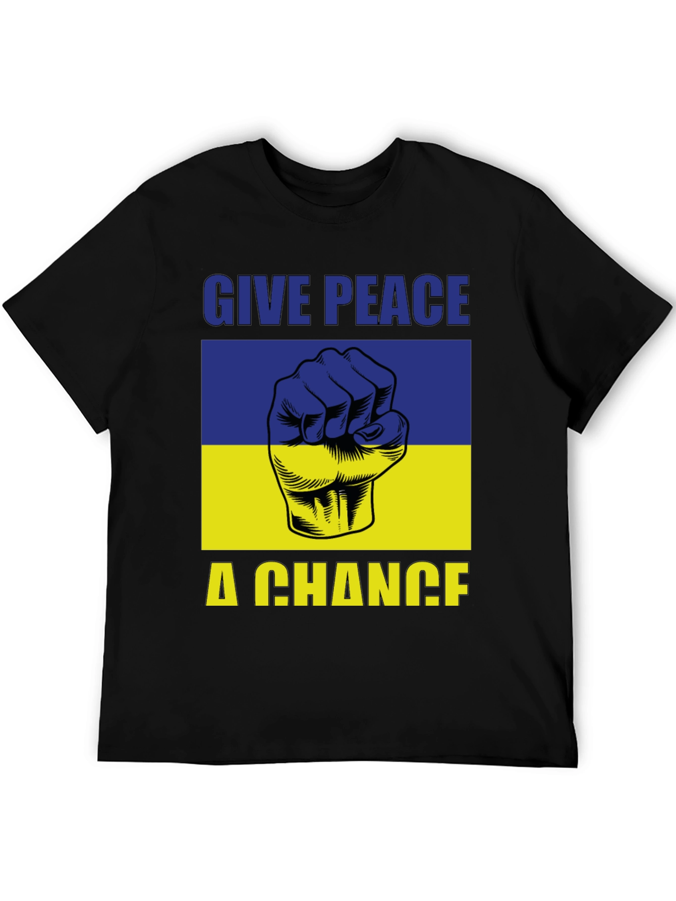 Give Peace a Chance Ukraine Flag T-Shirt