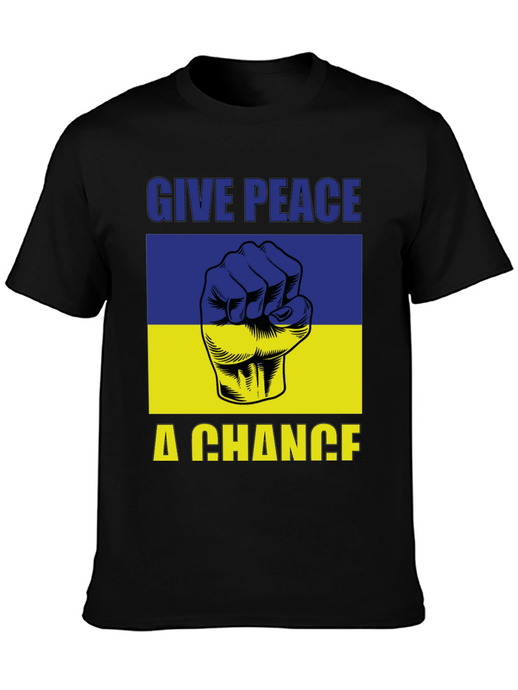 Give Peace a Chance Ukraine Flag T-Shirt