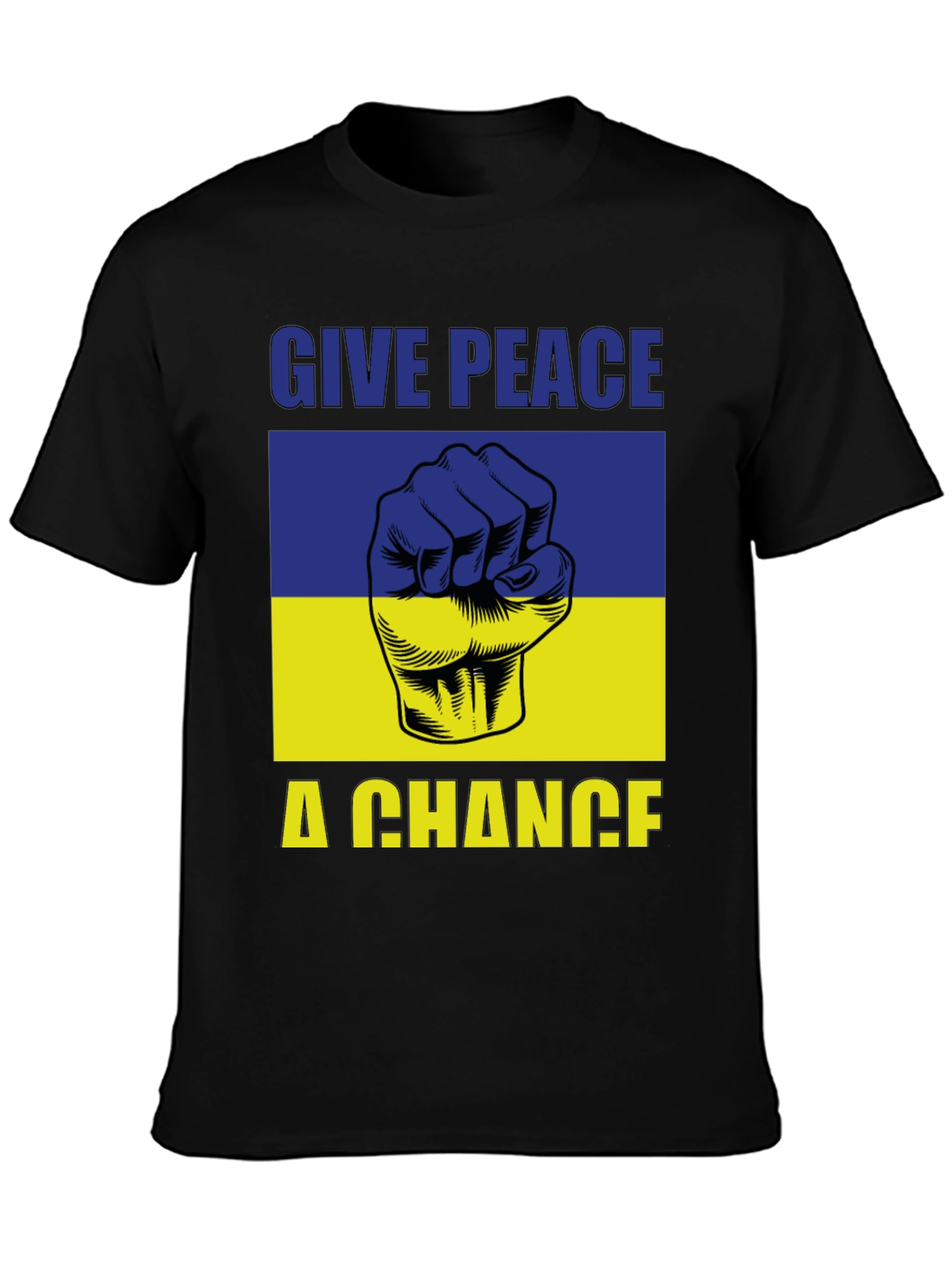 Give Peace a Chance Ukraine Flag T-Shirt
