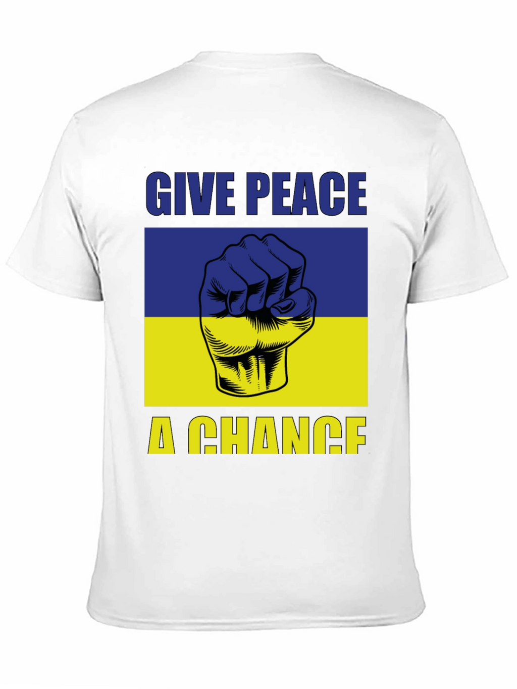 Give Peace a Chance Ukraine Flag T-Shirt