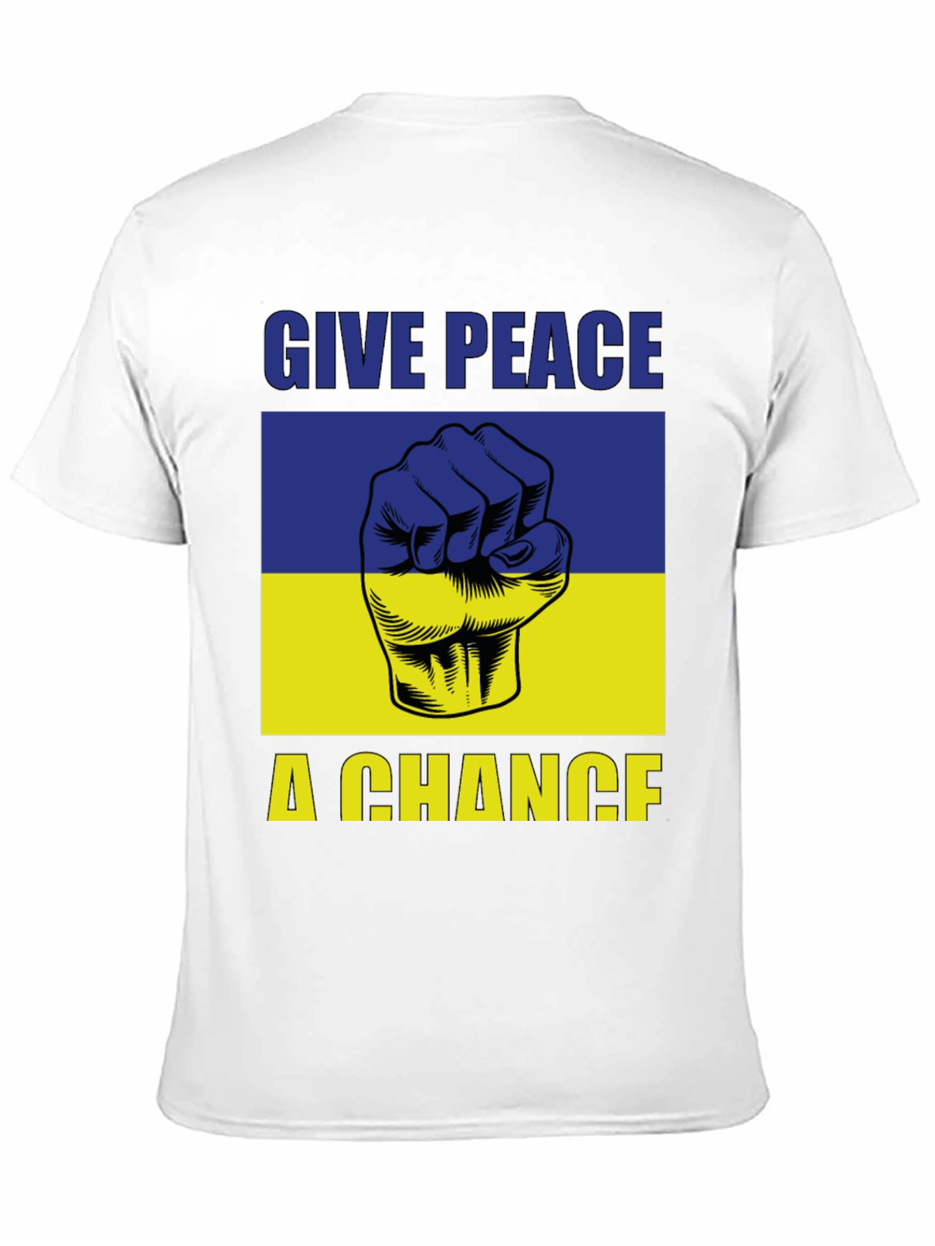 Give Peace a Chance Ukraine Flag T-Shirt
