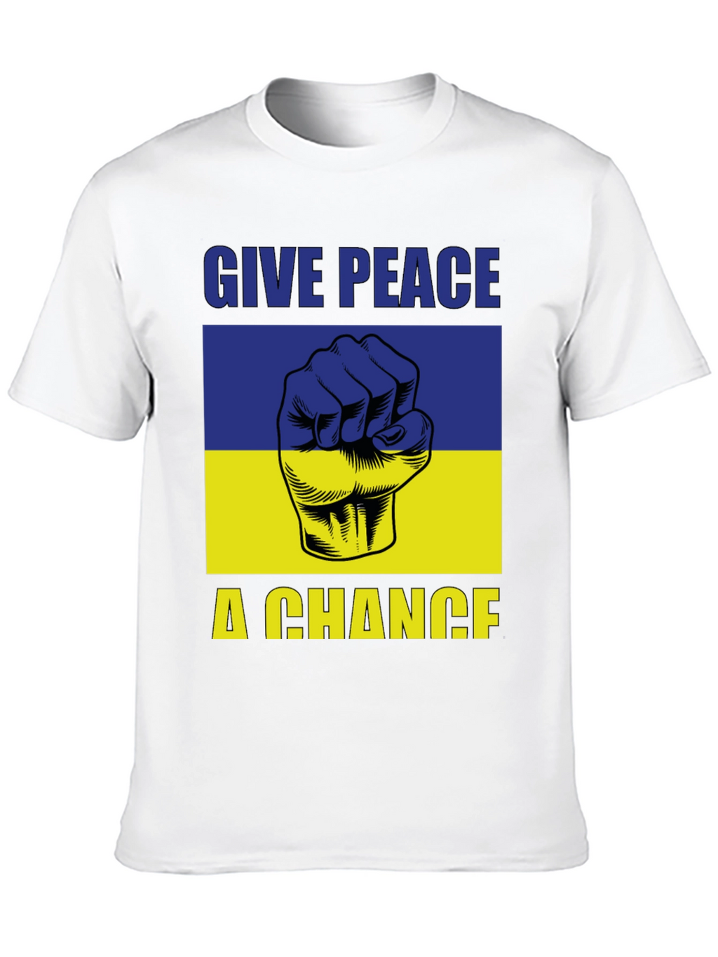 Give Peace a Chance Ukraine Flag T-Shirt
