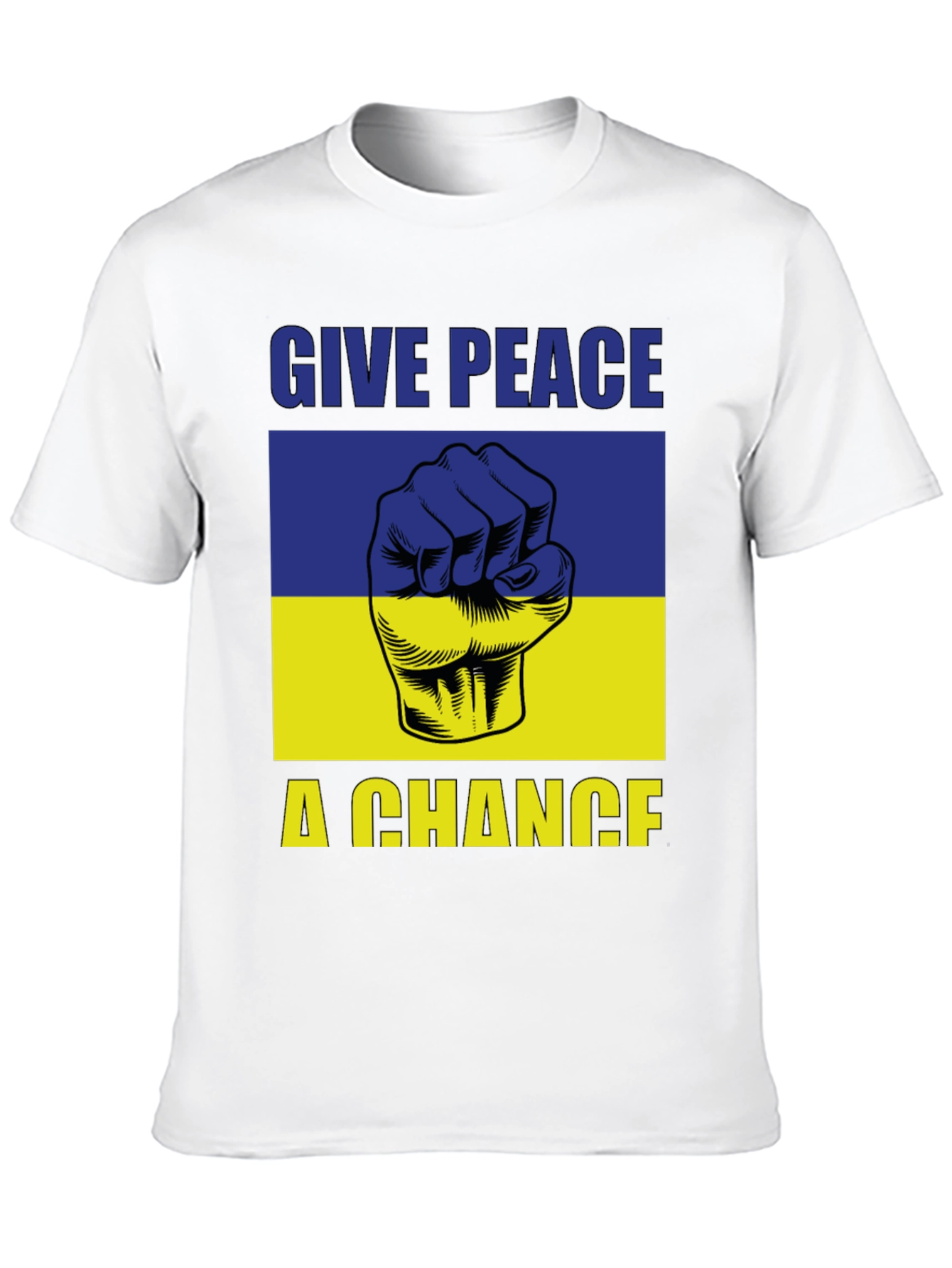 Give Peace a Chance Ukraine Flag T-Shirt