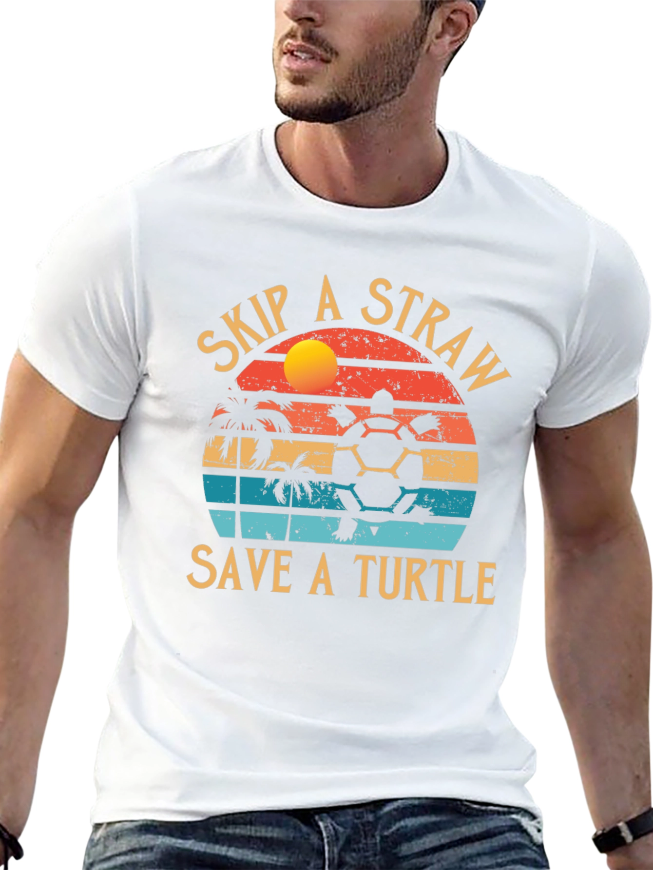 Skip A Straw Save A Turtle T-Shirt