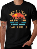 Skip A Straw Save A Turtle T-Shirt
