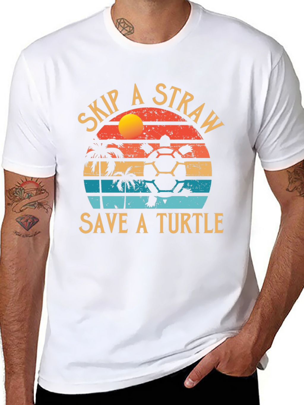 Skip A Straw Save A Turtle T-Shirt