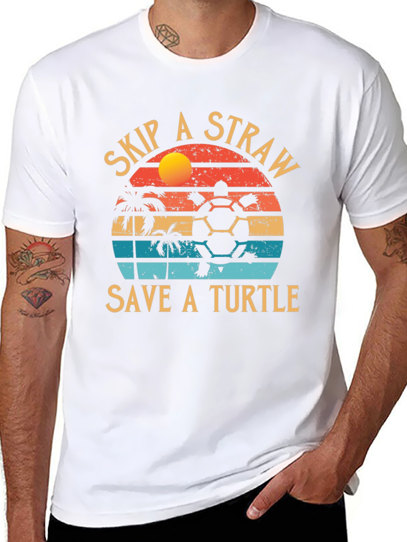 Skip A Straw Save A Turtle T-Shirt