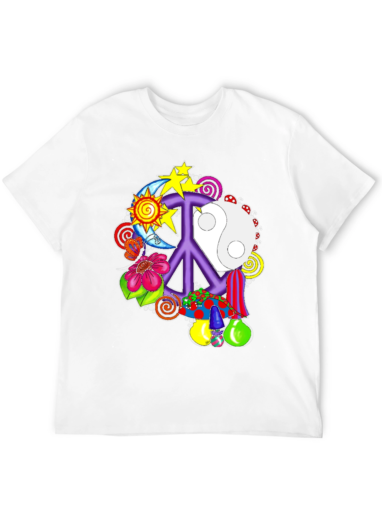 Peace Sign Psychedelic Graphic Tee