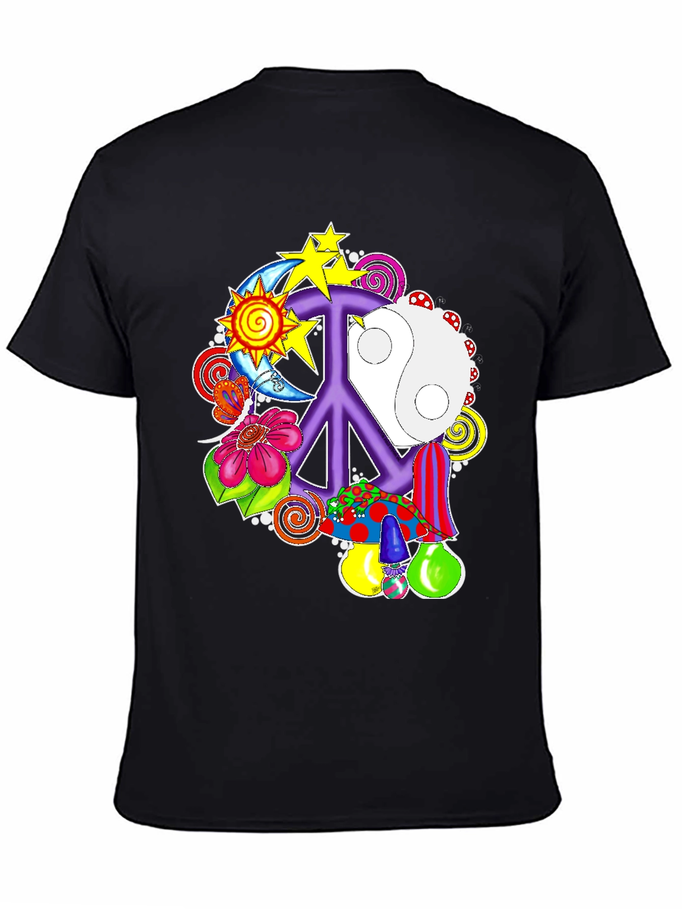 Peace Sign Psychedelic Graphic Tee
