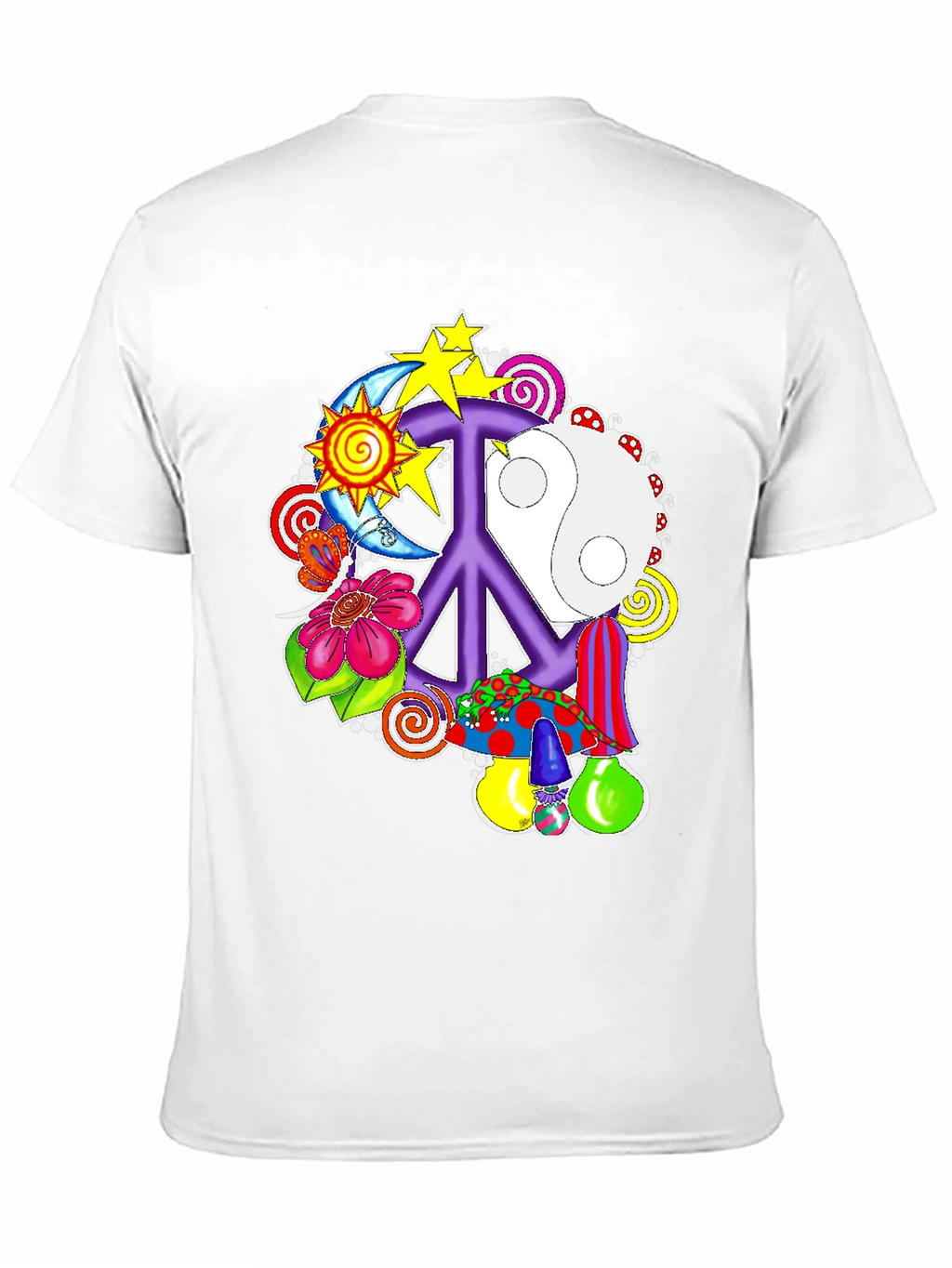 Peace Sign Psychedelic Graphic Tee