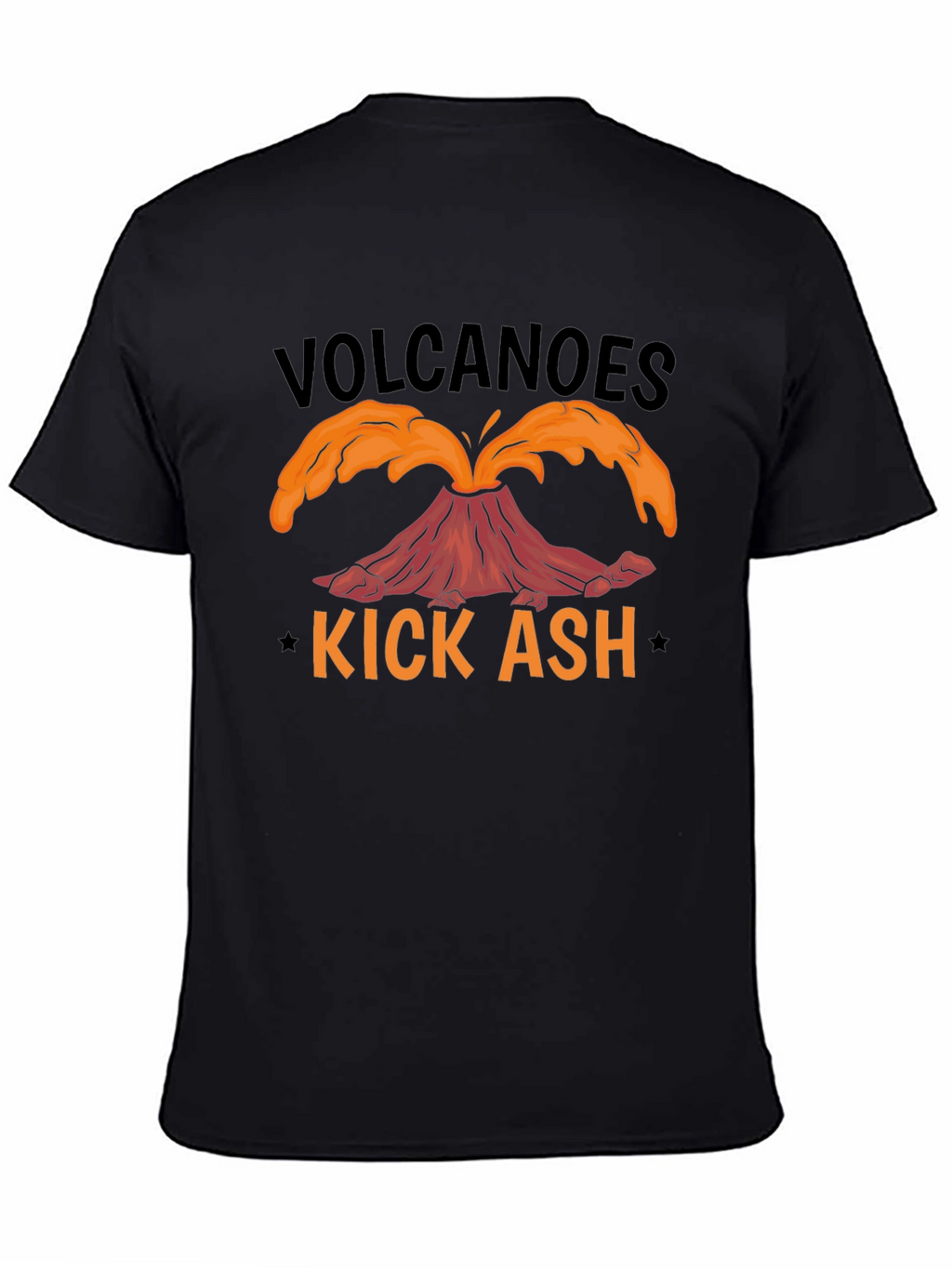 Volcanoes Kick Ash T-Shirt - Black