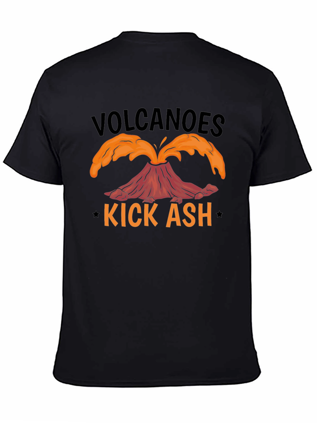 Volcanoes Kick Ash T-Shirt - Black