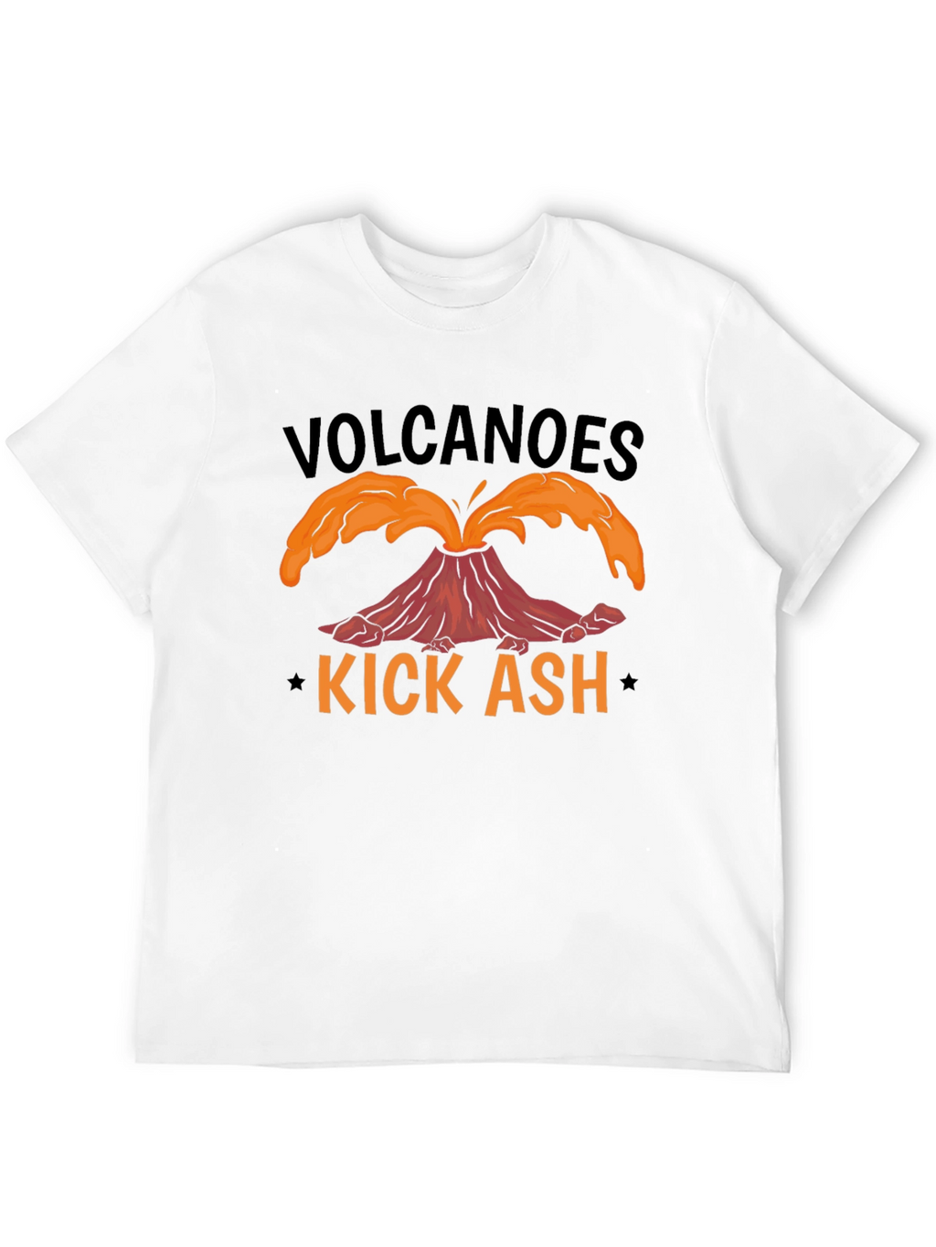 Volcanoes Kick Ash T-Shirt - Black
