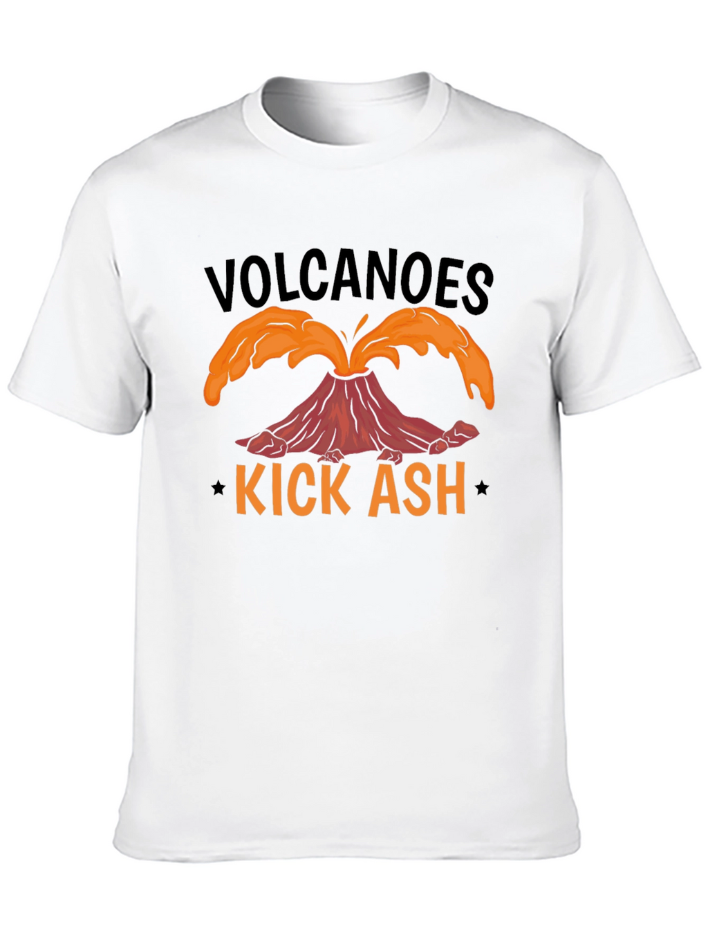 Volcanoes Kick Ash T-Shirt - Black