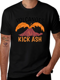 Volcanoes Kick Ash T-Shirt - Black