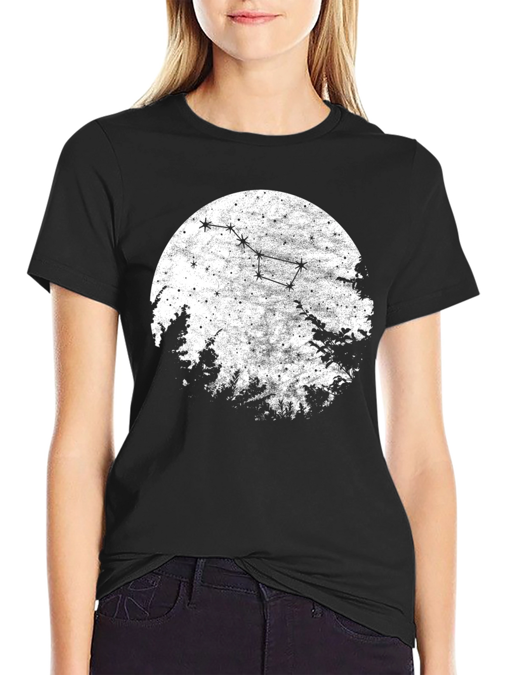 Constellation Graphic T-Shirt - Black