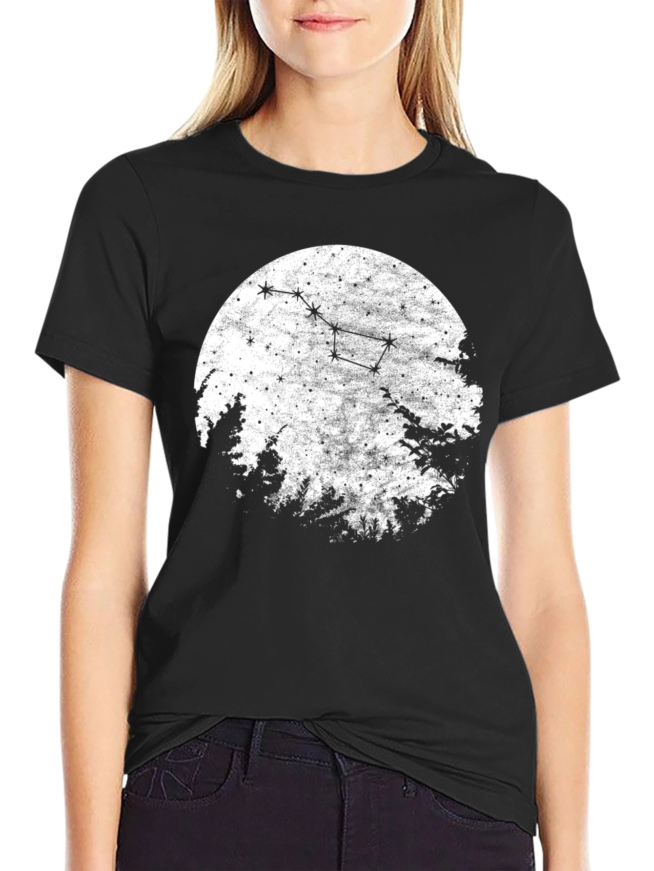 Constellation Graphic T-Shirt - Black