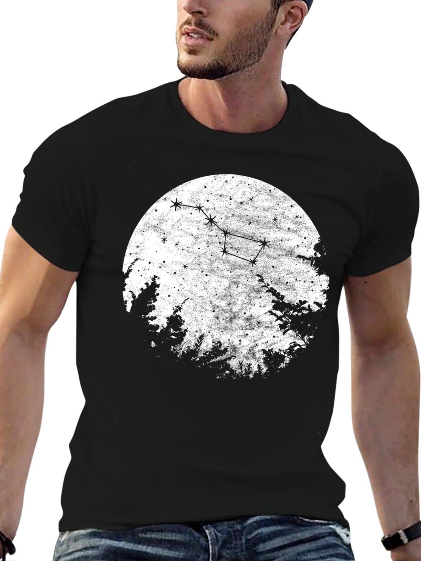 Constellation Graphic T-Shirt - Black