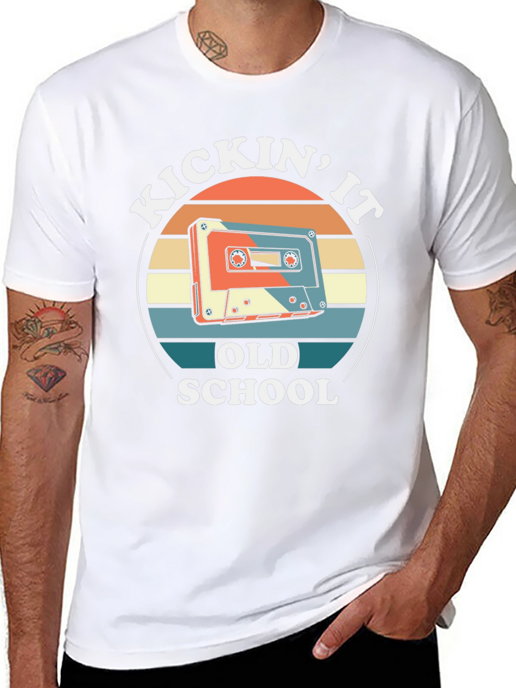 Kickin It Old School Graphic Tee