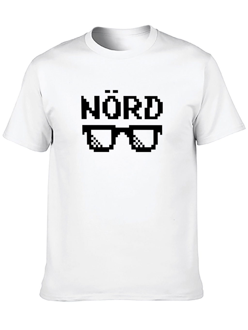 NÖRD Pixel Sunglasses Graphic Black T-Shirt