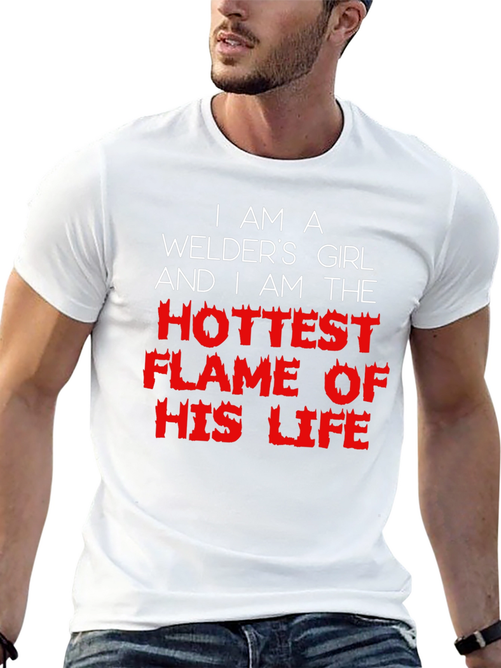 Welders Girl T-Shirt - Hottest Flame