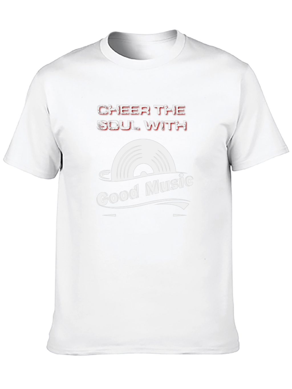 Cheer the Soul with Good Music Black T-Shirt
