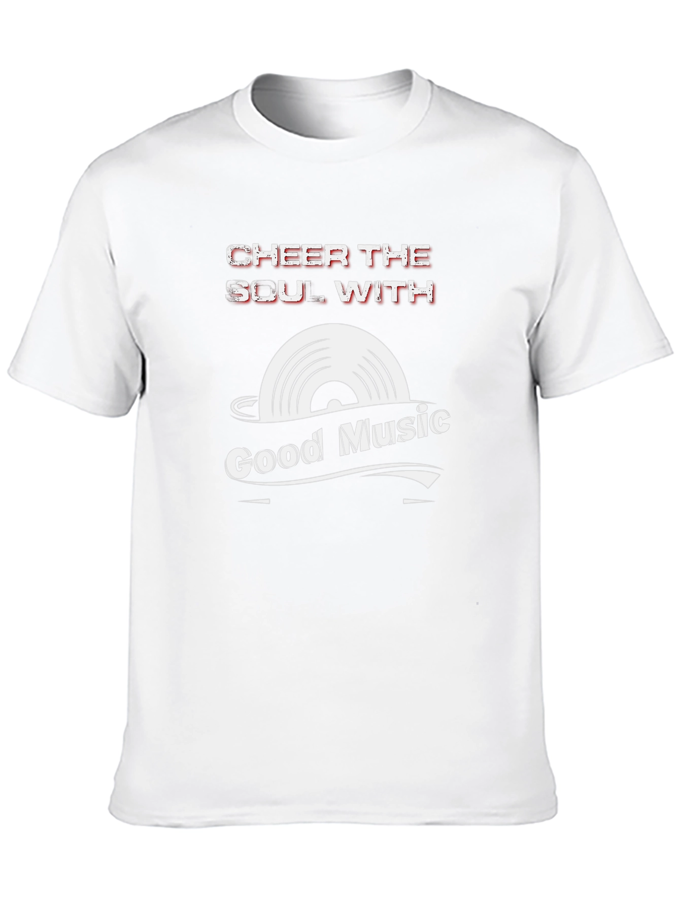 Cheer the Soul with Good Music Black T-Shirt