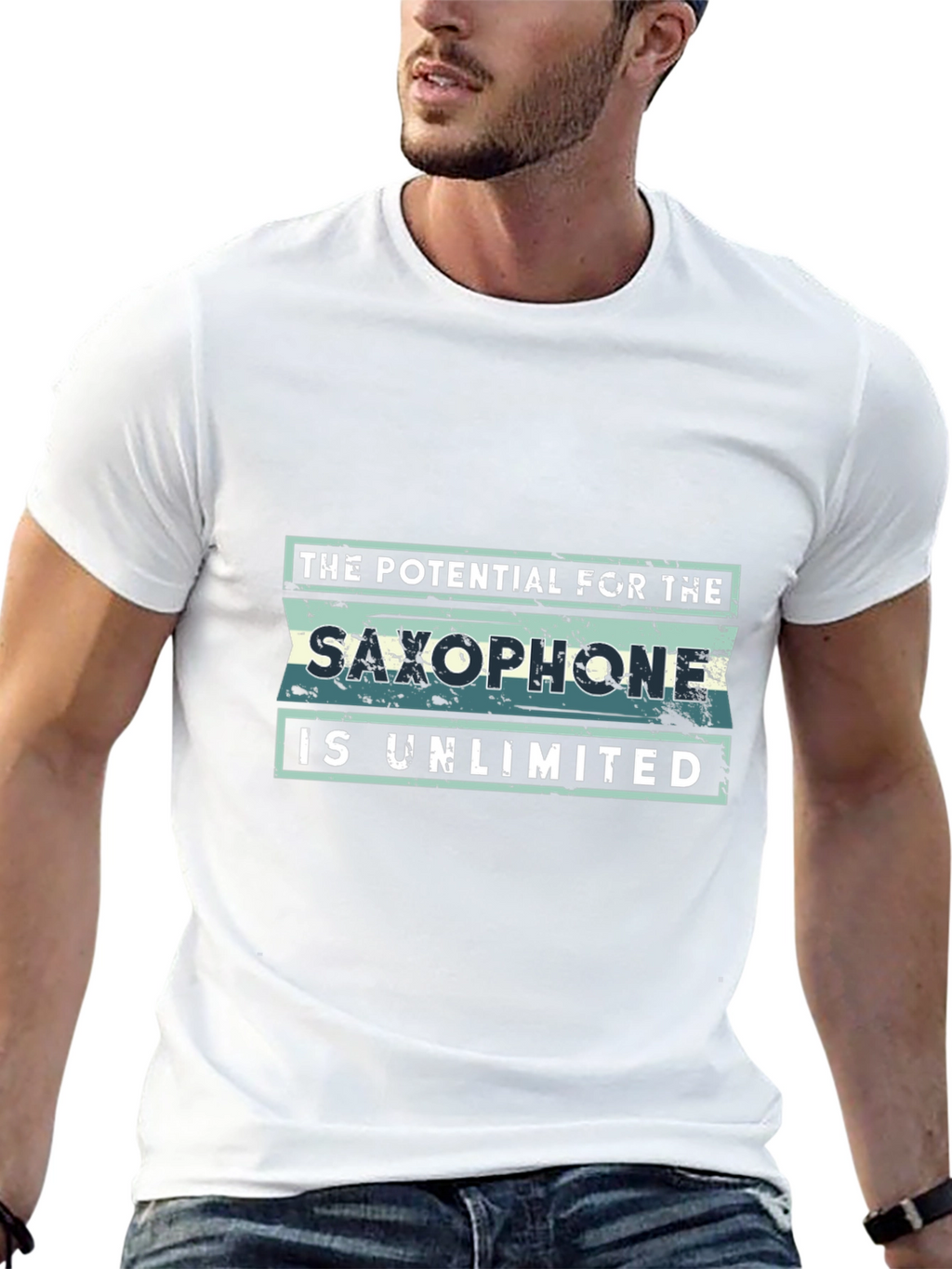 Saxophone Potential T-Shirt - Unlimited Design