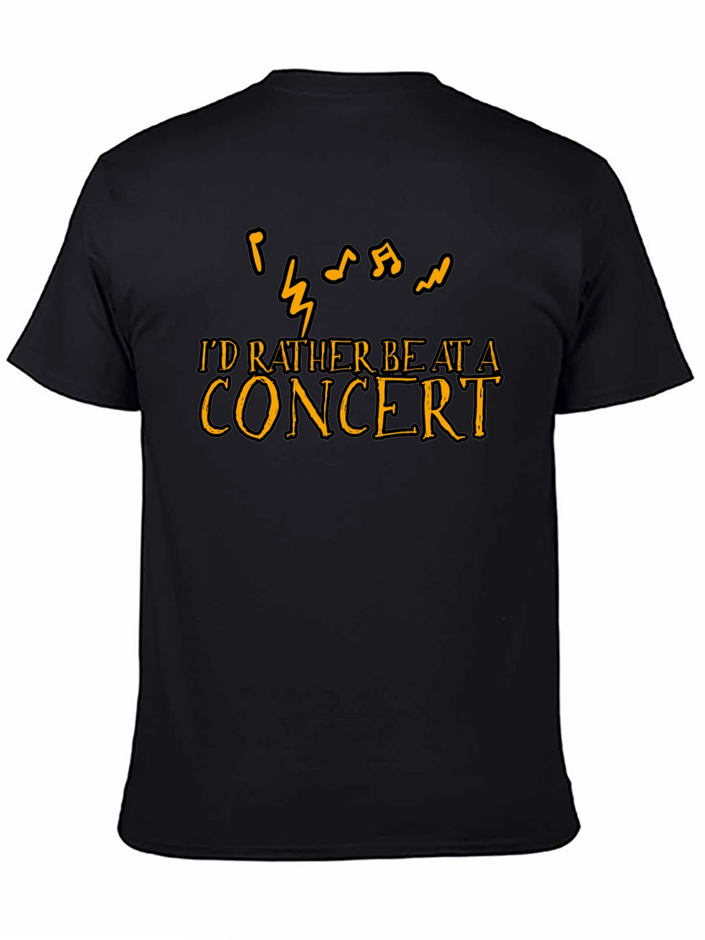 Concert Lover T-Shirt - Music Notes Graphic Tee
