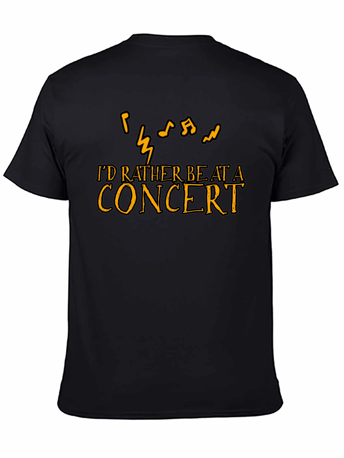 Concert Lover T-Shirt - Music Notes Graphic Tee