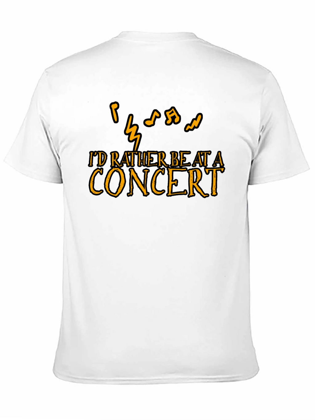 Concert Lover T-Shirt - Music Notes Graphic Tee