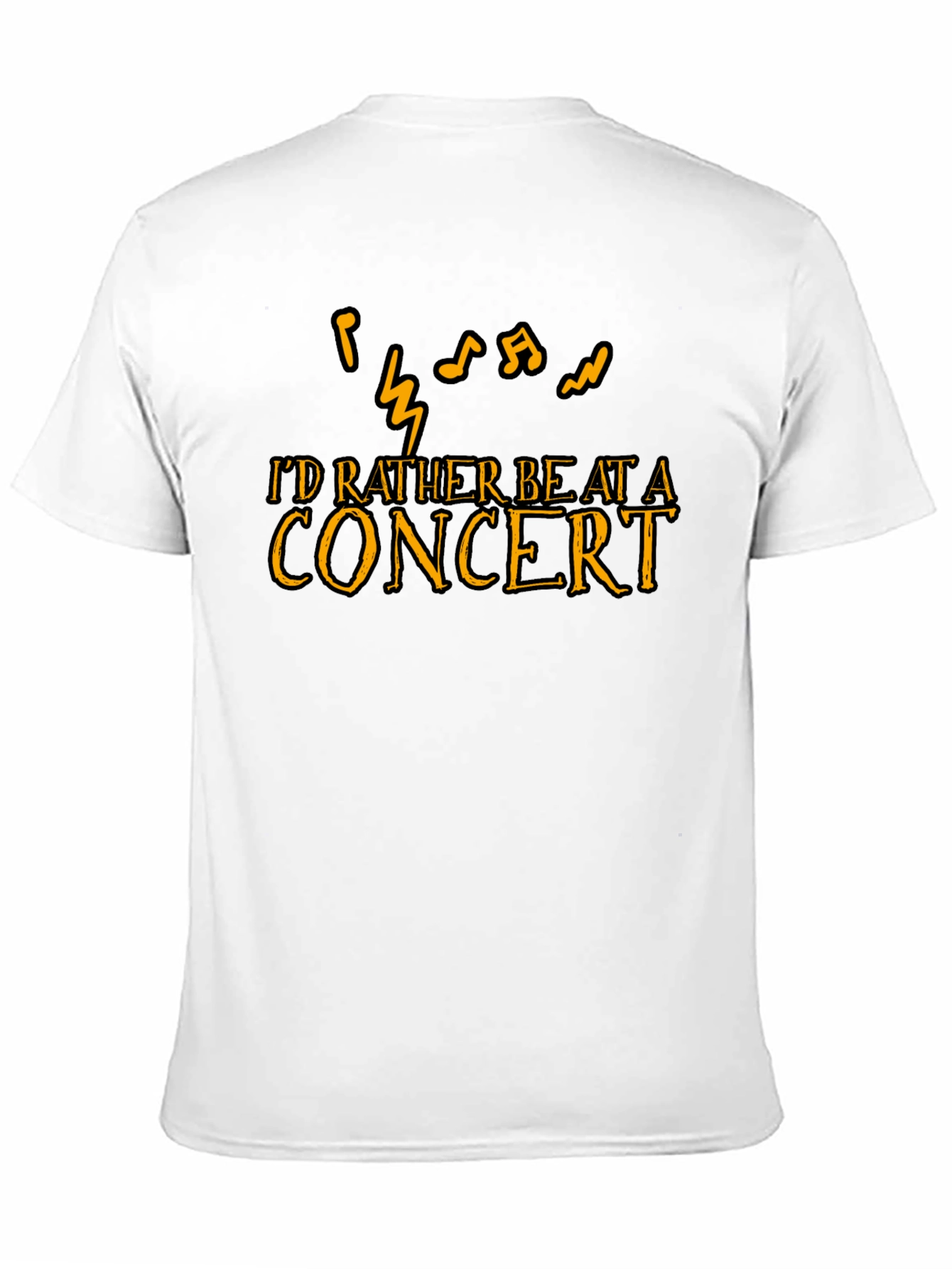 Concert Lover T-Shirt - Music Notes Graphic Tee