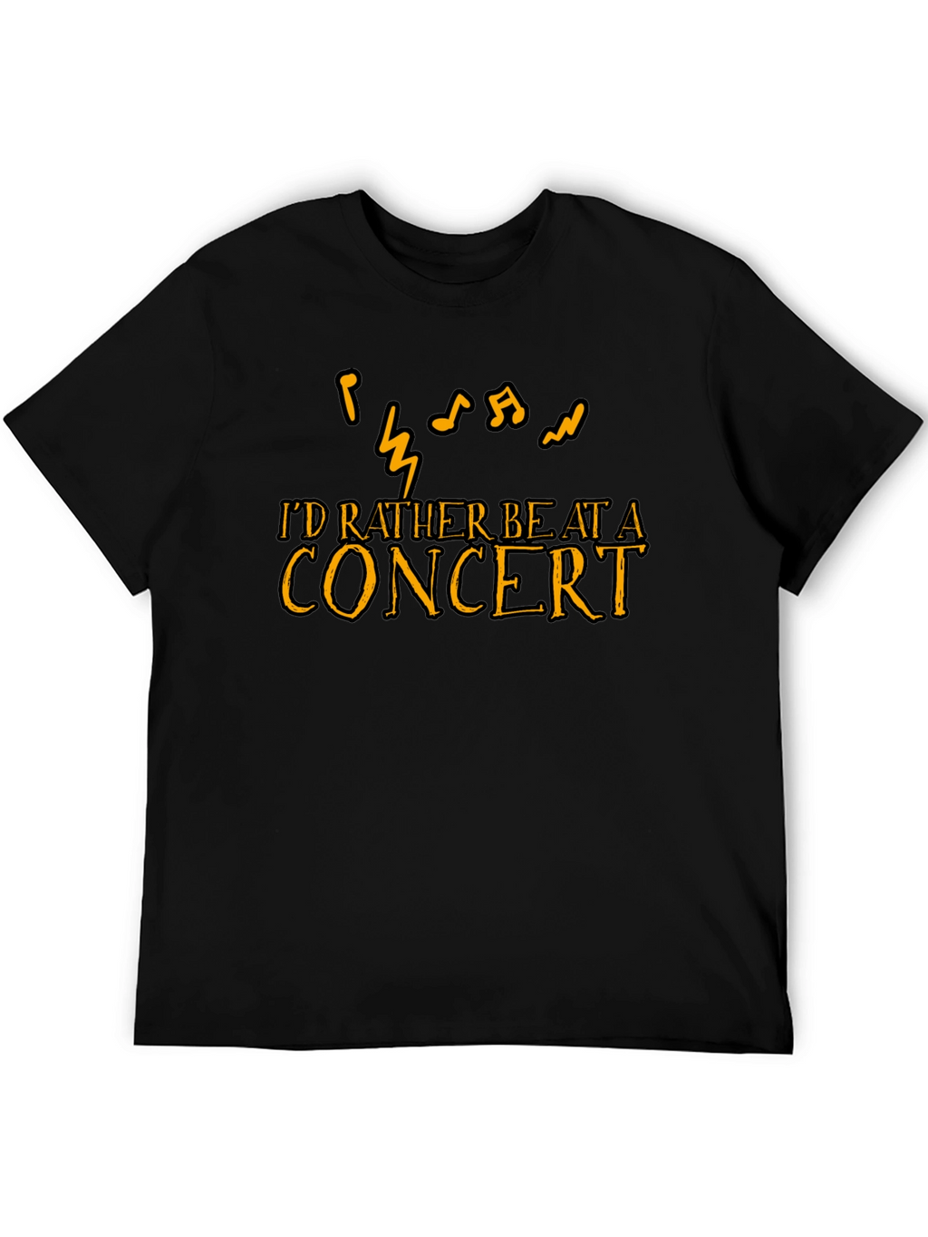 Concert Lover T-Shirt - Music Notes Graphic Tee