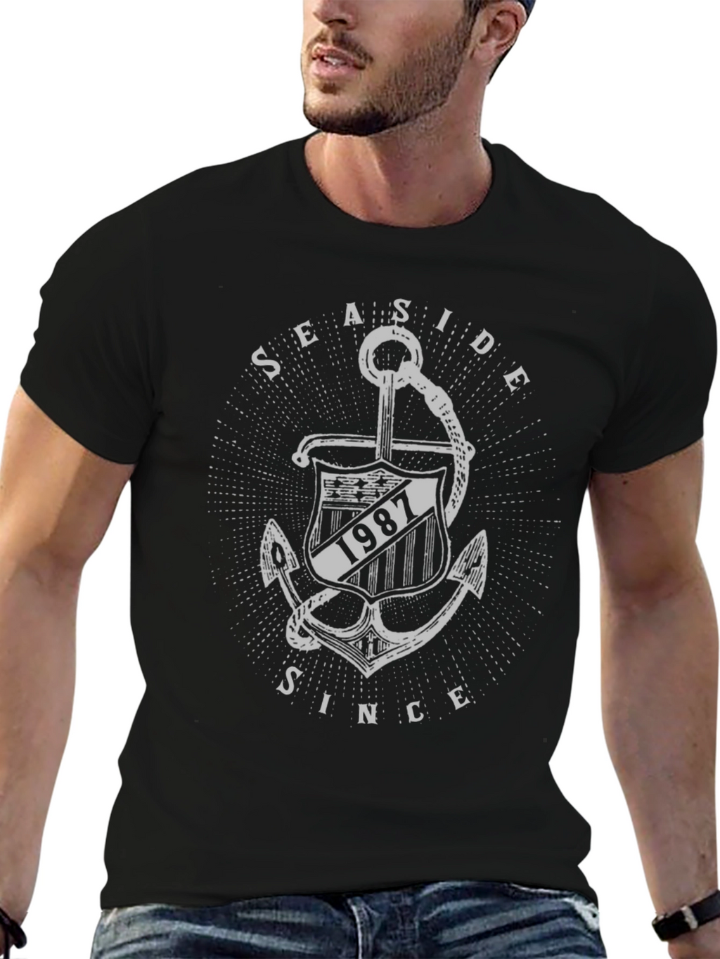 Seaside Since 1987 Anchor Graphic T-Shirt