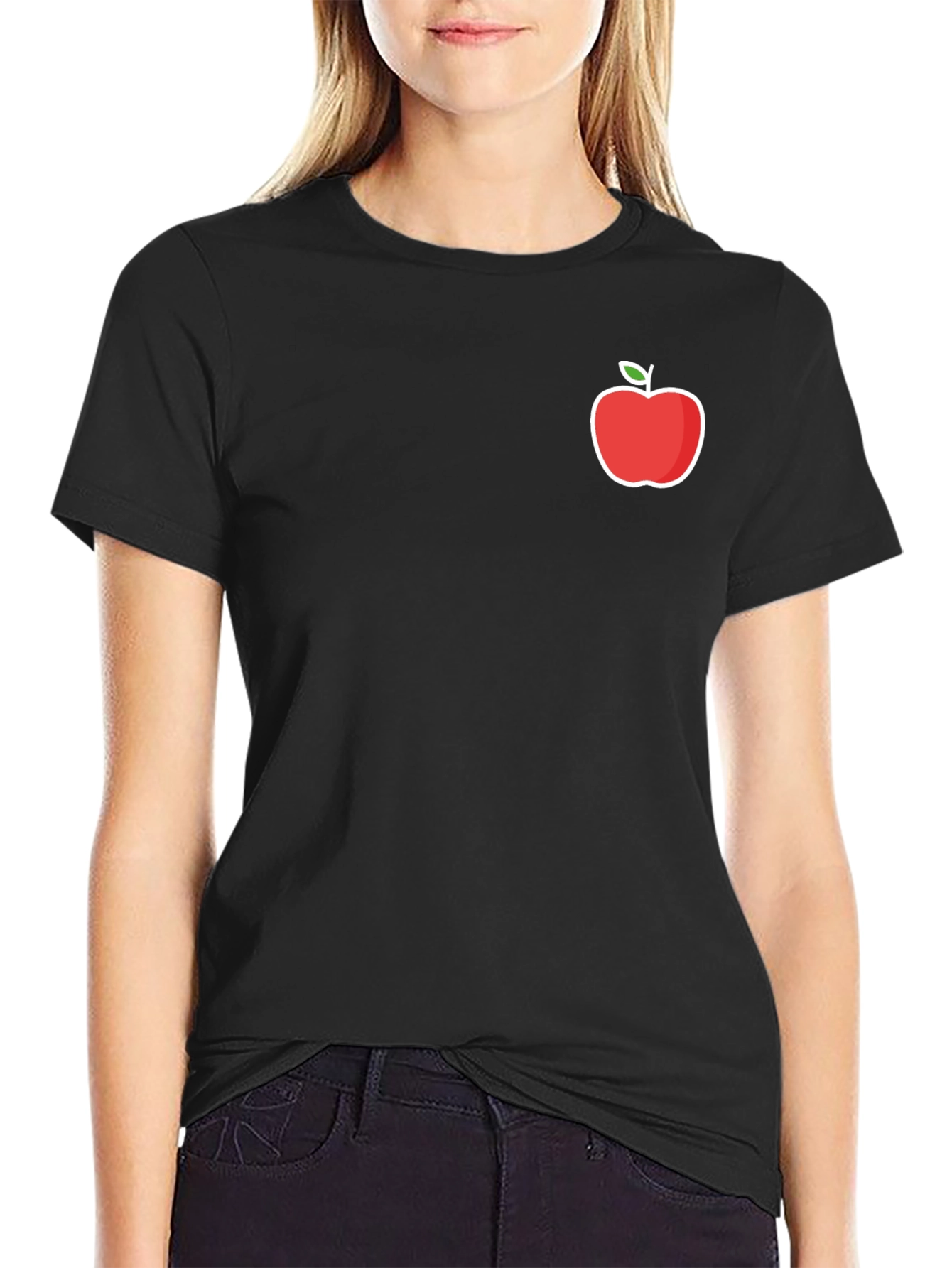 Apple Logo Graphic Tee - Stylish Comfort