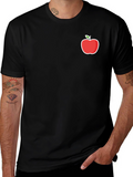 Apple Logo Graphic Tee - Stylish Comfort