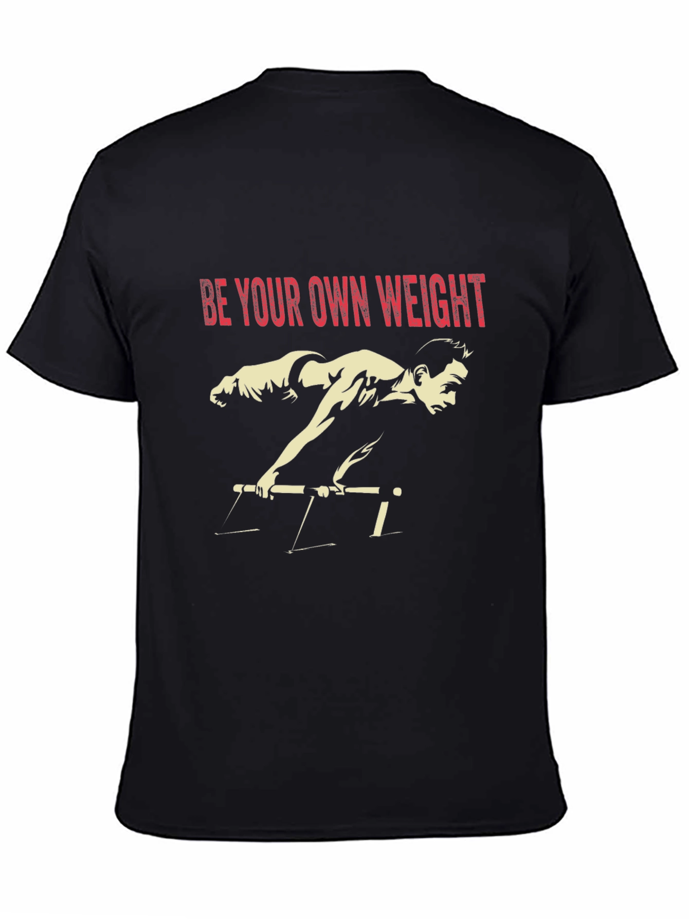 Be Your Own Weight Black Graphic Tee